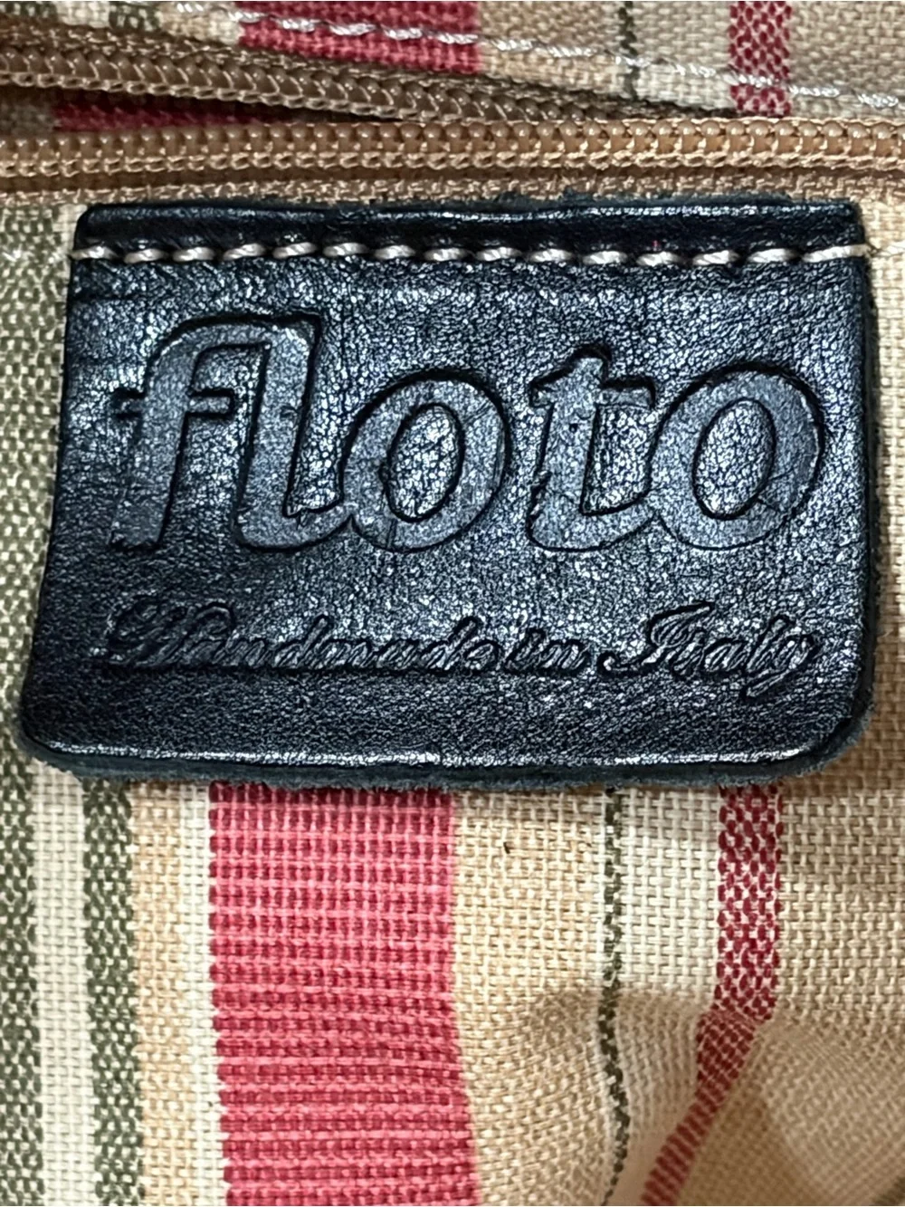 Floto Venezia Italian Leather Duffle Bag Handmade in Italy Black Travel Carry On